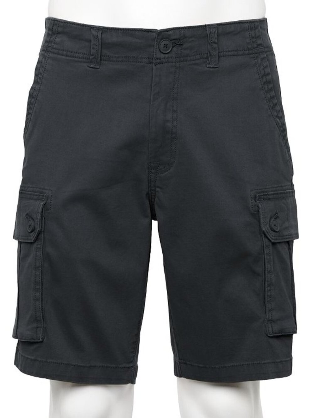 Men's Sonoma Goods For Life 10" Regular Fit Flat Front Cargo Shorts - Black - 36